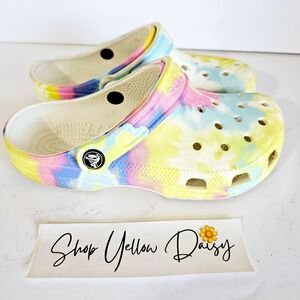 Crocs Classic Tie Dye‎ Womens Sz 6 - Sh410.1